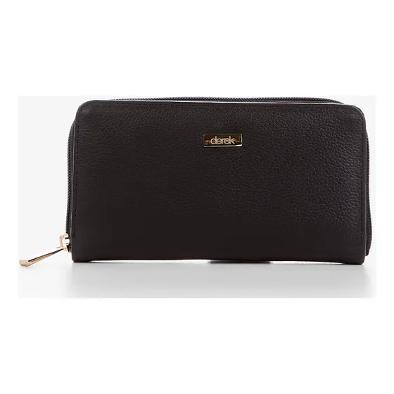 Billetera Para Mujer En Cuero Derek Color Negro