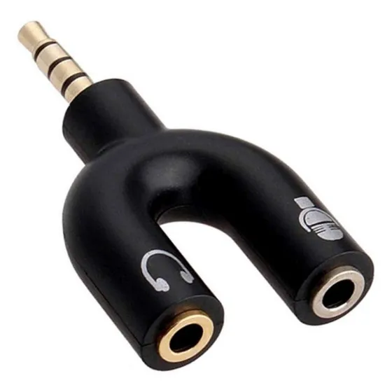 Adaptador Split Splitter Audio Plug Jack 3.5mm Aux Mic Ps4 ®