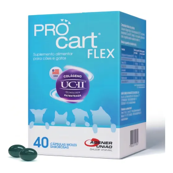 Procart Flex Cães E Gatos (colágenos) C/ 40 Capsulas