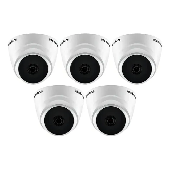 5 Câmeras Vhl1220d Intelbras 1080p Infra De 20m Hdcvi Lite Cor Branco