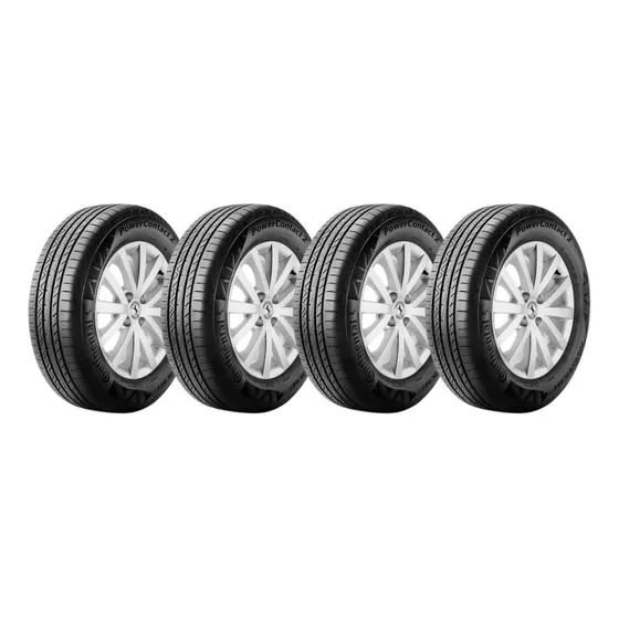 Jogo 4 Pneus Aro 14 Powercontact 2 185/60r14 Continental 82h