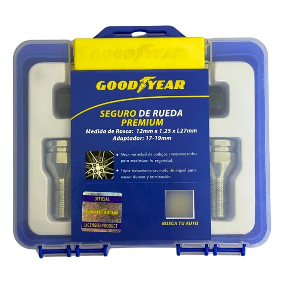 Tuercas Bulones Antirrobo 1.25 X L27mm Fiat Peugeot Citroen