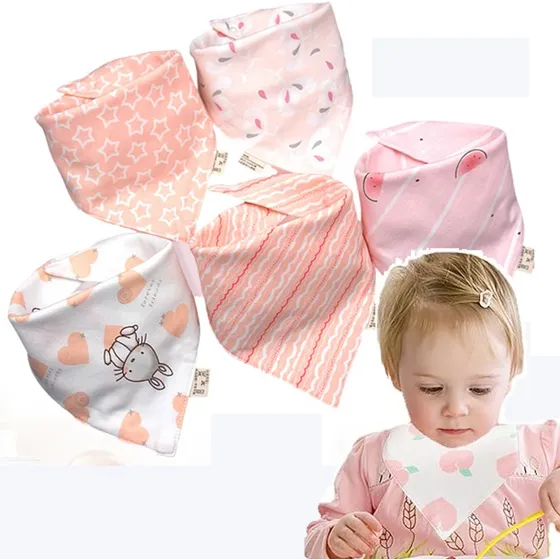 Pack 5 Bandanas Para Recién Nacido, Niños, Niñas