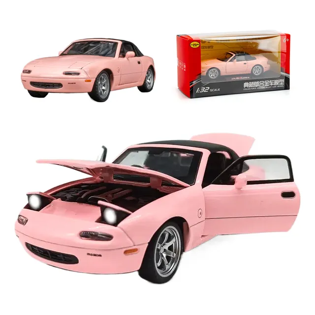 Mazda Mx-5 Cabriolé Miniatura Metal Autos A Escala 1:32