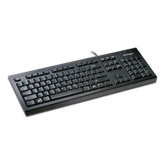Kensington Teclado Antiderrames Usb Negro Con Diseño De 104 Negro