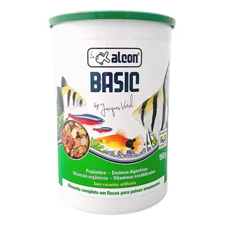 Ração Peixe Alcon Basic Flocos 150g Alimento Completo Ração Peixe Alcon Basic Flocos 150g Alimento Completo