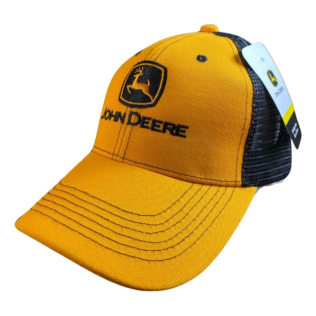 Gorra Estilo John Deere Construction Original Trucker Jd097 Amarillo Único