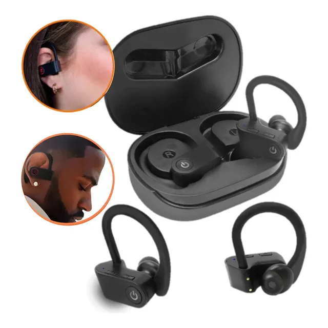 Fone Ouvido Bluetooth Esportivo C/ Gancho Encaixe De Orelha