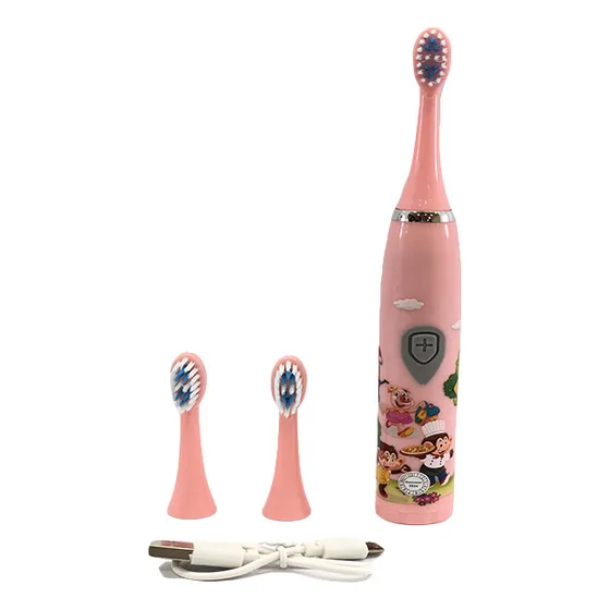 Cepillo Dental Recargable Para Niñas Rosa Usb