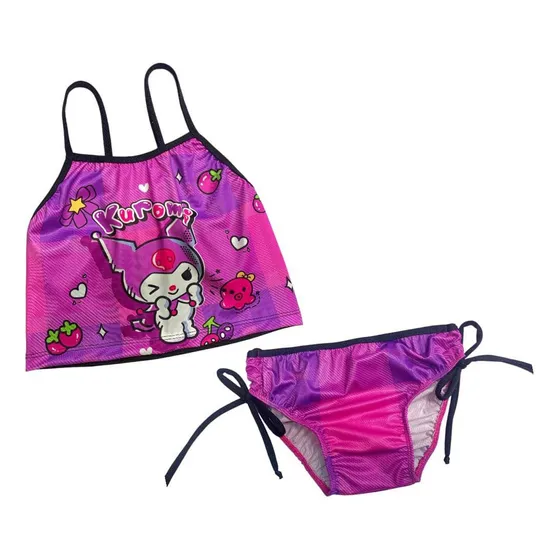 Trajes De Baño Para Niñas De Dos Piezas -  Kuromi