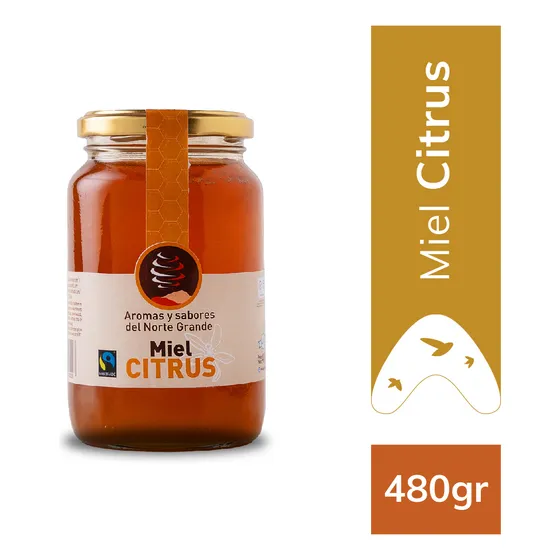 Miel Certificada Fairtrade Norte Grande Citrus 480gr