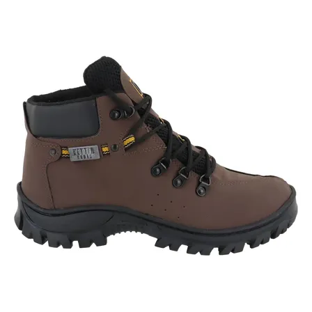 Tenis Bota Couro Coturno Masculino Adventure Promoção Ket
