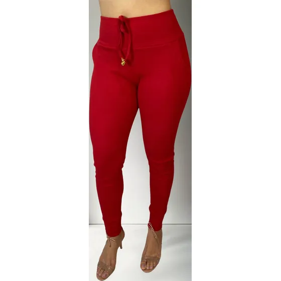 Calça Feminina Ribana Canelada Estilo Moletom Promoção