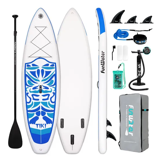 Prancha De Stand Up Paddle Funwater Inflável 10'6x33x6 8kg
