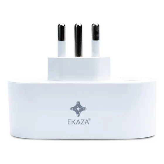 Tomada Inteligente Wifi 20A Pino Grosso Ekaza Medidor De Consumo Smart Alexa Google Tuya Smart Life 110V 220V Bivolt