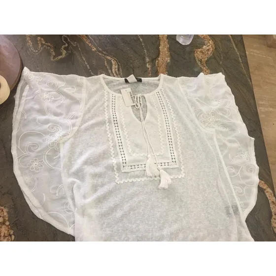 Blusa Dama Blanca Nueva Talla S (k15)
