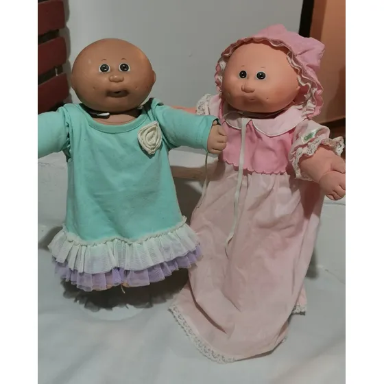 Cabbage Patch Coleco 1982 Muñeca Con Otra De Regalo 