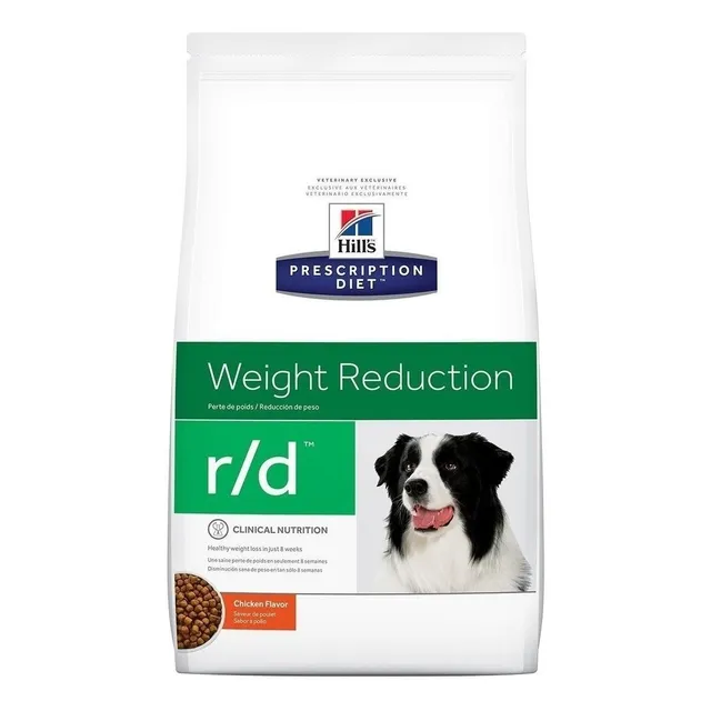 Alimento Hill's Prescription Diet Weight Reduction r/d para perro adulto de raza grande sabor pollo de 12.474 kg