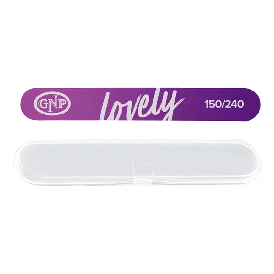 Lima De Uñas Gnp Lovely 150/240 Con Estuche. Compacta, Lavable Y Profesional