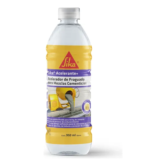 Sika Acelerante Fraguado Mezclas Cementicias 950ml