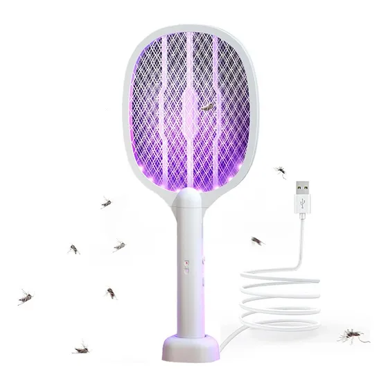 Mata Zancudos / Moscas / 2 En 1 Recargable Luz Uv Cod 1806