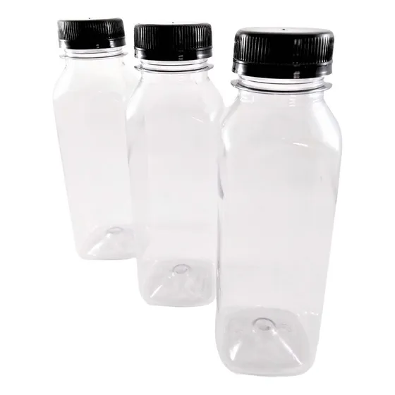 30 Garrafa 300ml Pet Plástica Lacre Transparente Descartavel