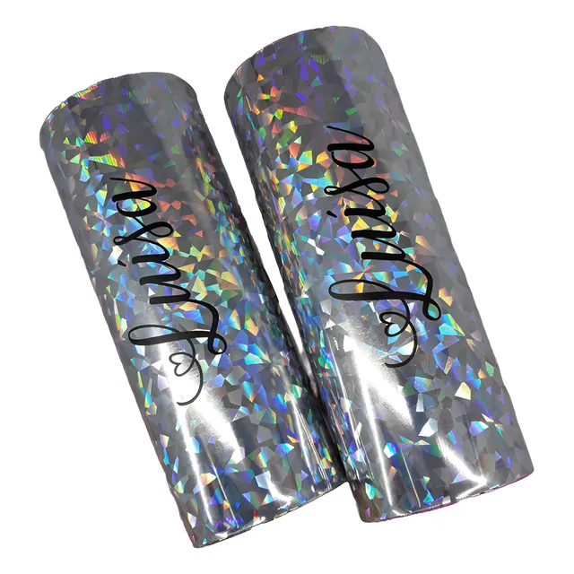 30 Vasos Trago Largo Efecto Holografico Lisos Por Fuera