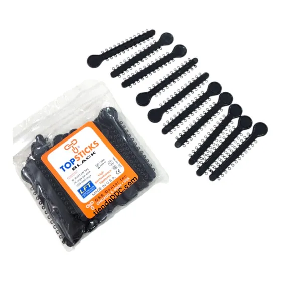 Ligas Para Ortodoncia Brackets 10 Pz Negro