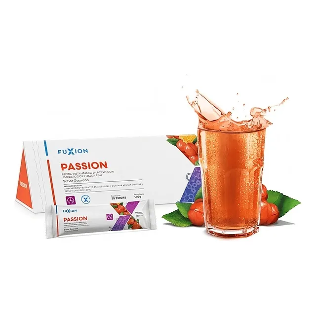 Fuxion Passion Nivel Energía, Libido & Fertilidad 28 Sticks Sabor Guaraná