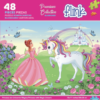 Rompecabezas Infantil Princesa Con Unicornio 48 Piezas Flink Rompecabezas Infantil Princesa Con Unicornio 48 Piezas Flink