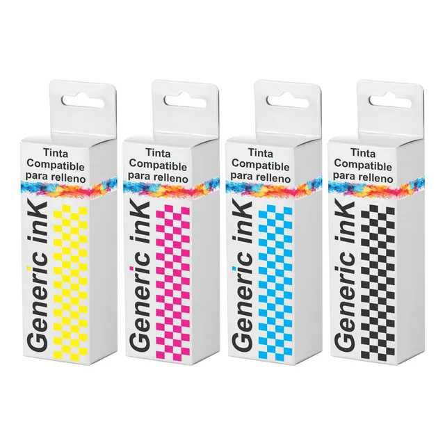 Kit 4 Tinta Genérica Compatible Con 544 L3210 L3250 L3251