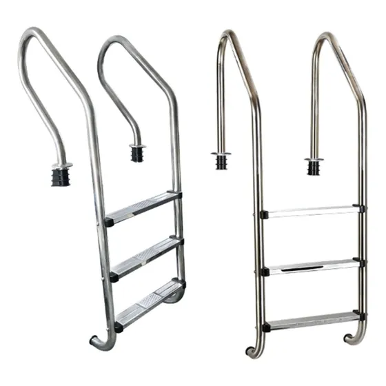 Escalera Para Piscina 3 Peldaños Acero Inoxidable Pool World