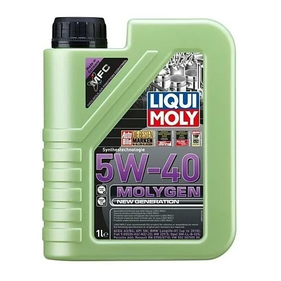 Aceite para motor Liqui Moly sintético 5W-40 para auto/camioneta de 1 unidad x 1L