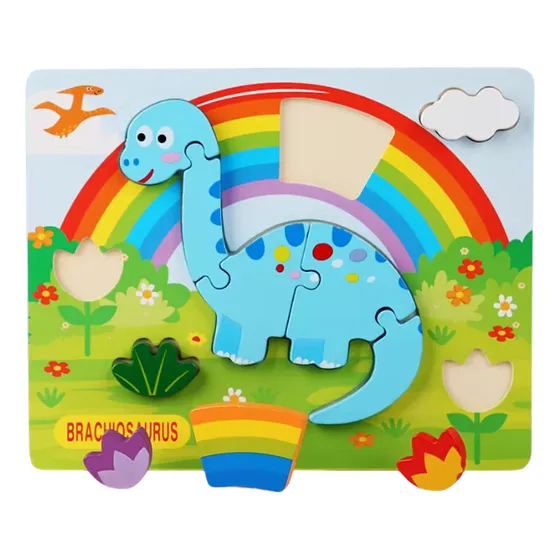 2 Rompecabezas De Madera Juego Didactico Para Bebe O Niños