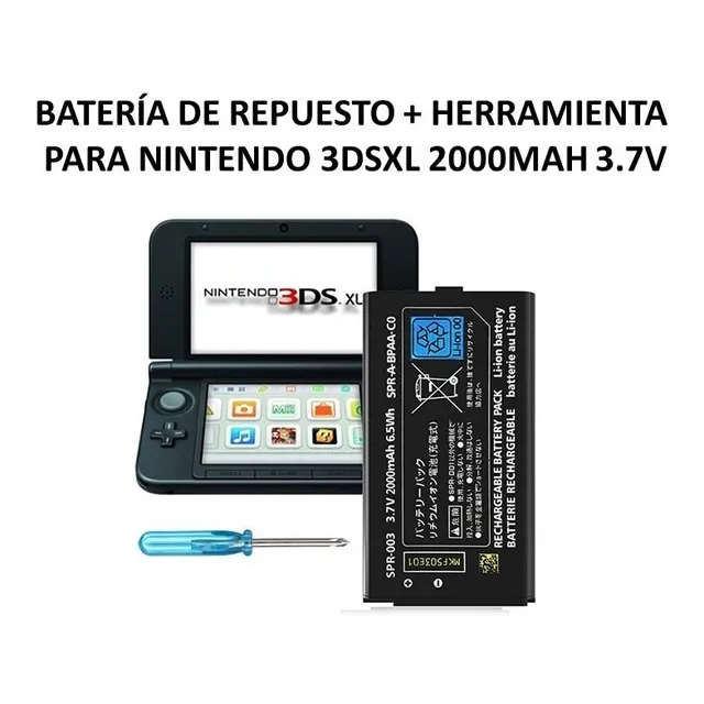 Batería De Repuesto Para Nintendo 3dsxl 2000mah 