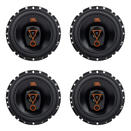 Kit 4 Falantes 6 Polegadas Jbl 6trms80 Triaxial 320w 4 Ohms Preto