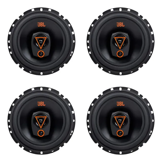 Kit 4 Falantes 6 Polegadas Jbl 6trms80 Triaxial 320w 4 Ohms Preto
