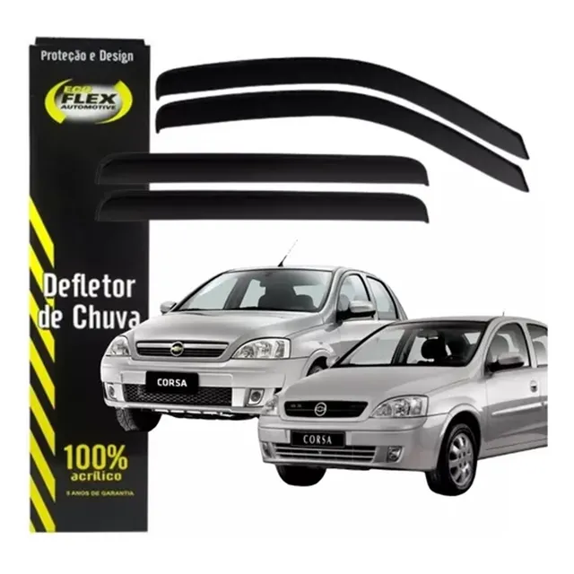 Calha De Chuva Defletor Fumê Escura 4 Portas Promoção