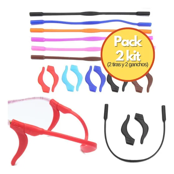 Sujetador Goma + Cuerda Lentes Correa Kit Niños