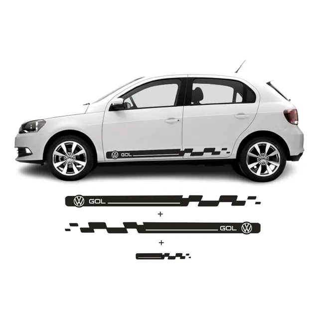 Adesivo Volkswagen Gol G2 G3 G4 G5 G6 G7 Faixa Lateral 
