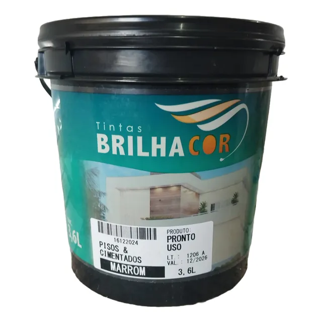 Tinta Piso 3,6l Resistente Para Calçadas E Concreto Externo