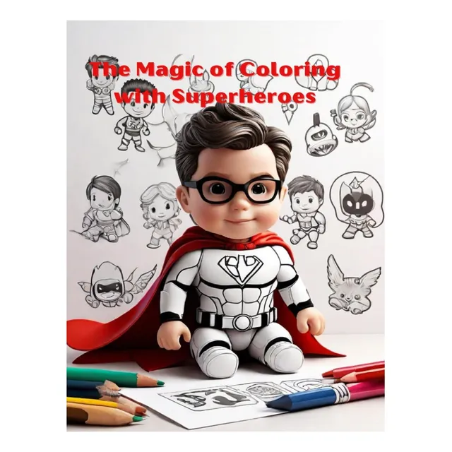 Libro: La Magia De Colorear Con Superhéroes