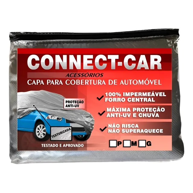 Capa Cobrir Carro Proteger Sol E Chuva 100% Imperm. Brindes