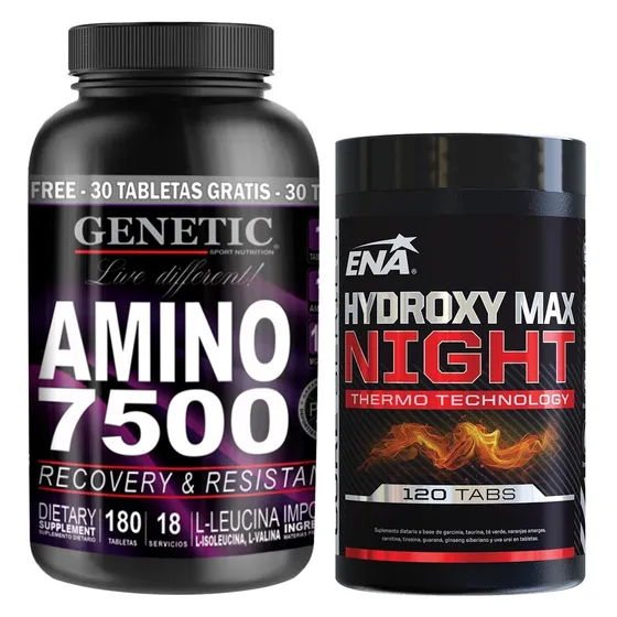 Musculos Magros Hydroxy Max Amino 7500 180 Tabletas Genetic