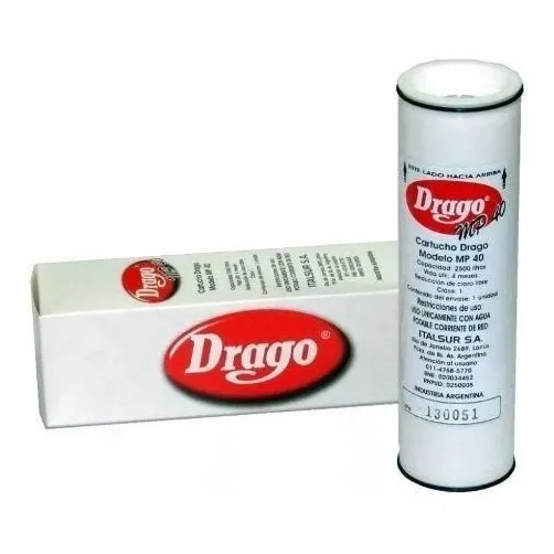 Repuesto Para Purificador De Agua Drago Mp40 Color Blanco