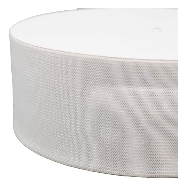 Elástico De Poliéster 80mm Blanco X25metros - Cordón De Oro