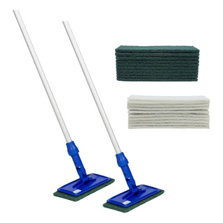 Rnt Soluções Kit 2 Mops Fibra Verde + 20 Refis Limpeza Rnt Soluções Kit 2 Mops Fibra Verde + 20 Refis Limpeza