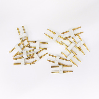 10x Pino H Para Mangueira Fita Chata 5050 Ou Neon (2 Vias) 10x Pino H Para Mangueira Fita Chata 5050 Ou Neon (2 Vias)