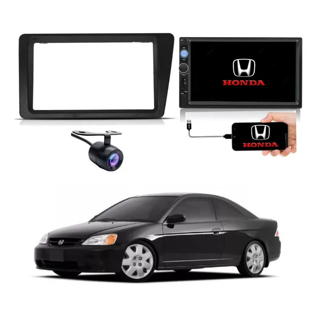  Kit Multimídia Honda Civic 2001 2002 2003 2004 2005 2006