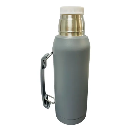Termo De Acero Inoxidable Con Manija 1 Litro Frio Calor Pico